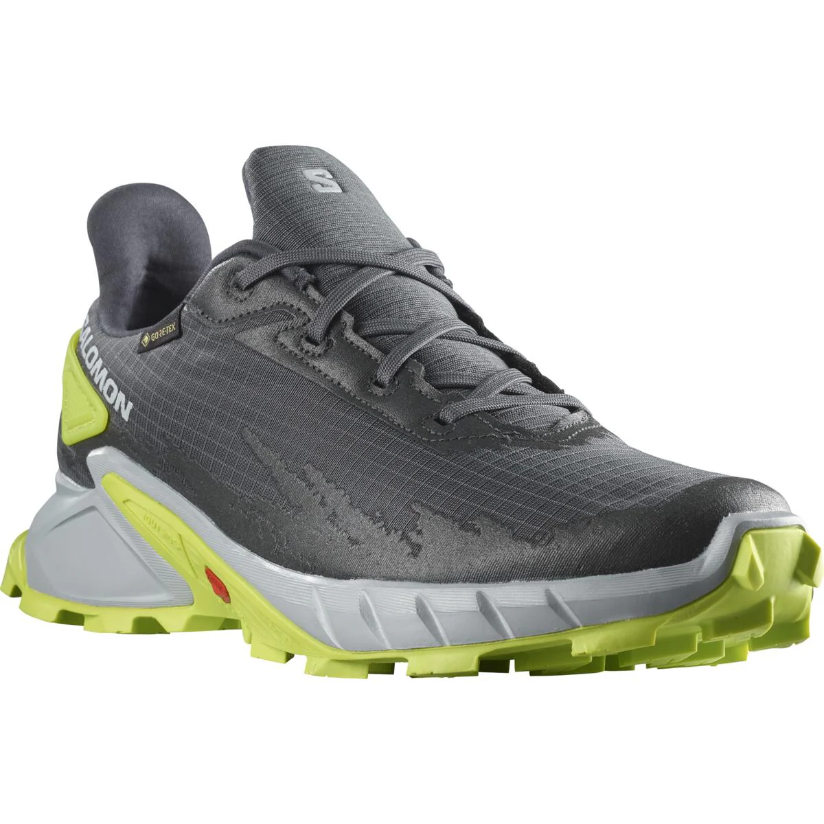 SALOMON Alphacross 4 GTX ebony/pearl blue/acid lime shoes