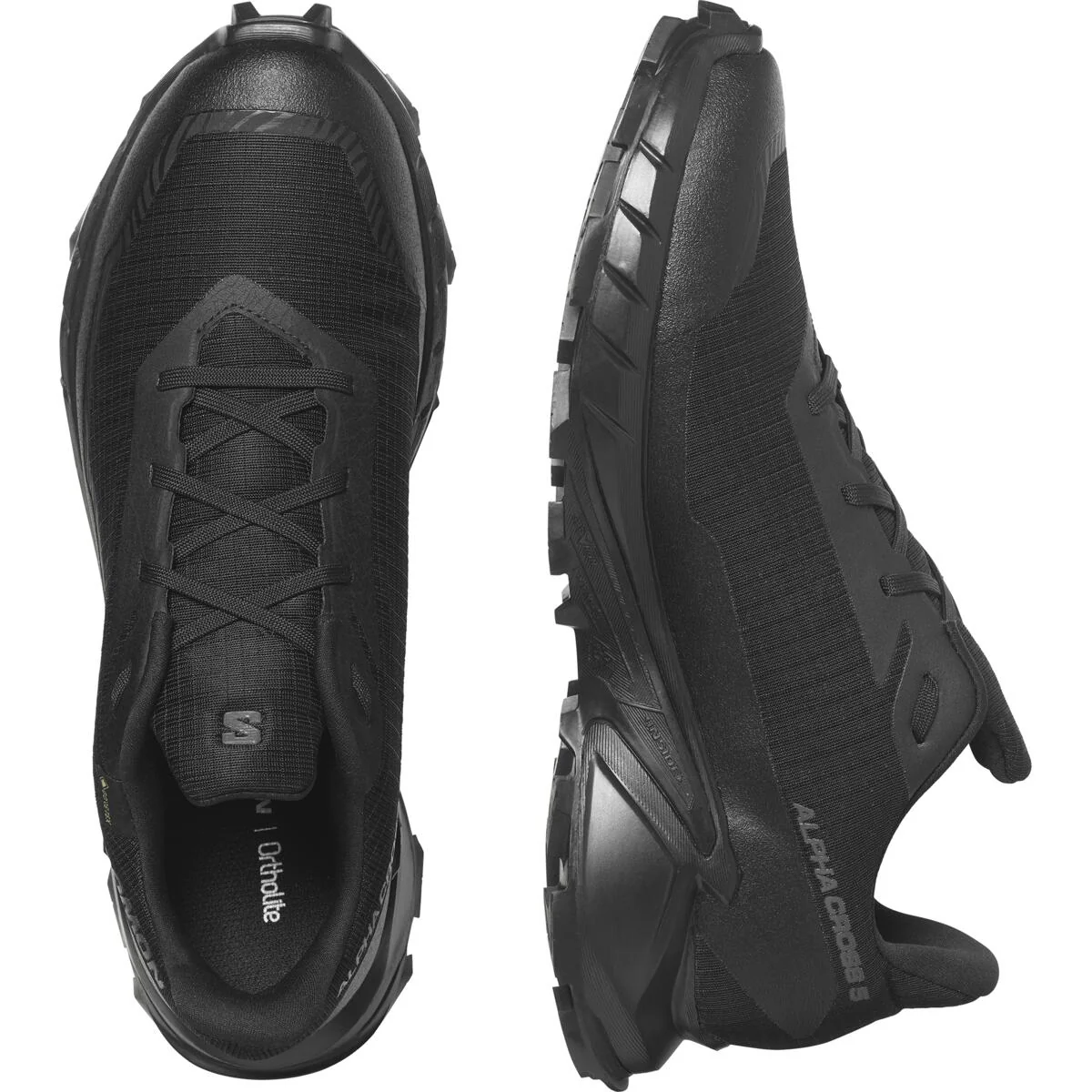 SALOMON Alphacross 5 GTX black/black/ebony shoes - Image 3