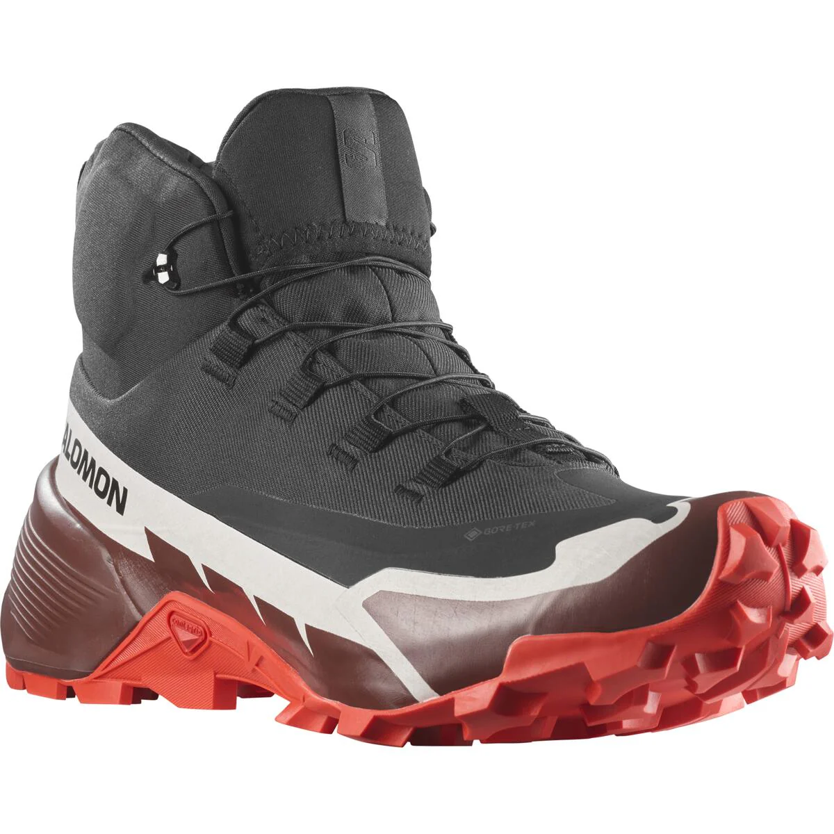 SALOMON Cross Hike Mid GTX 2 black/brown/red shoes