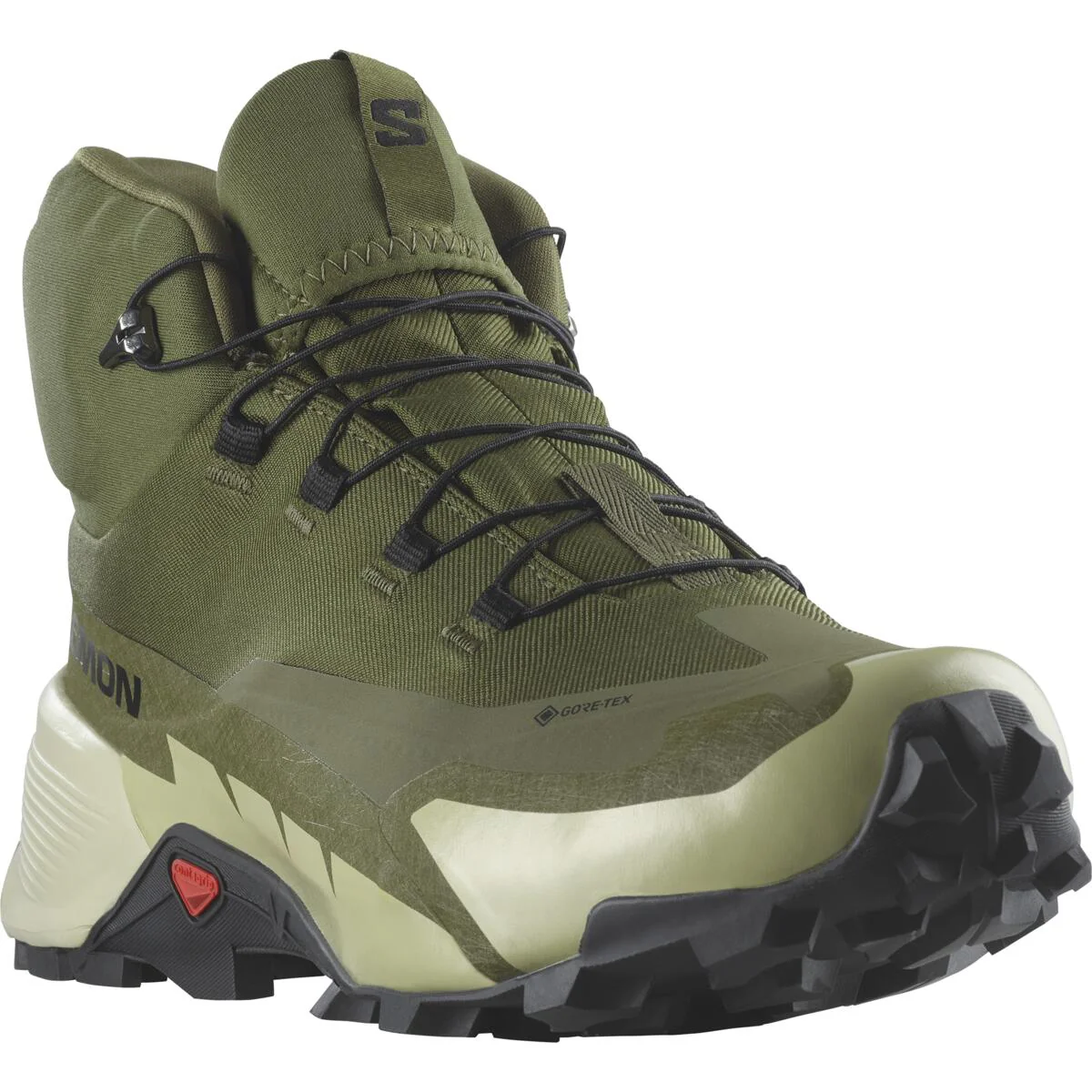 SALOMON Cross Hike Mid GTX 2 camo green/grey shoes