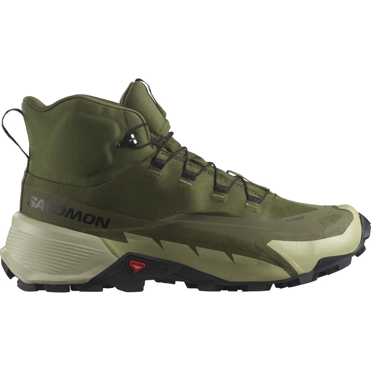 SALOMON Cross Hike Mid GTX 2 camo green/grey shoes - Image 2