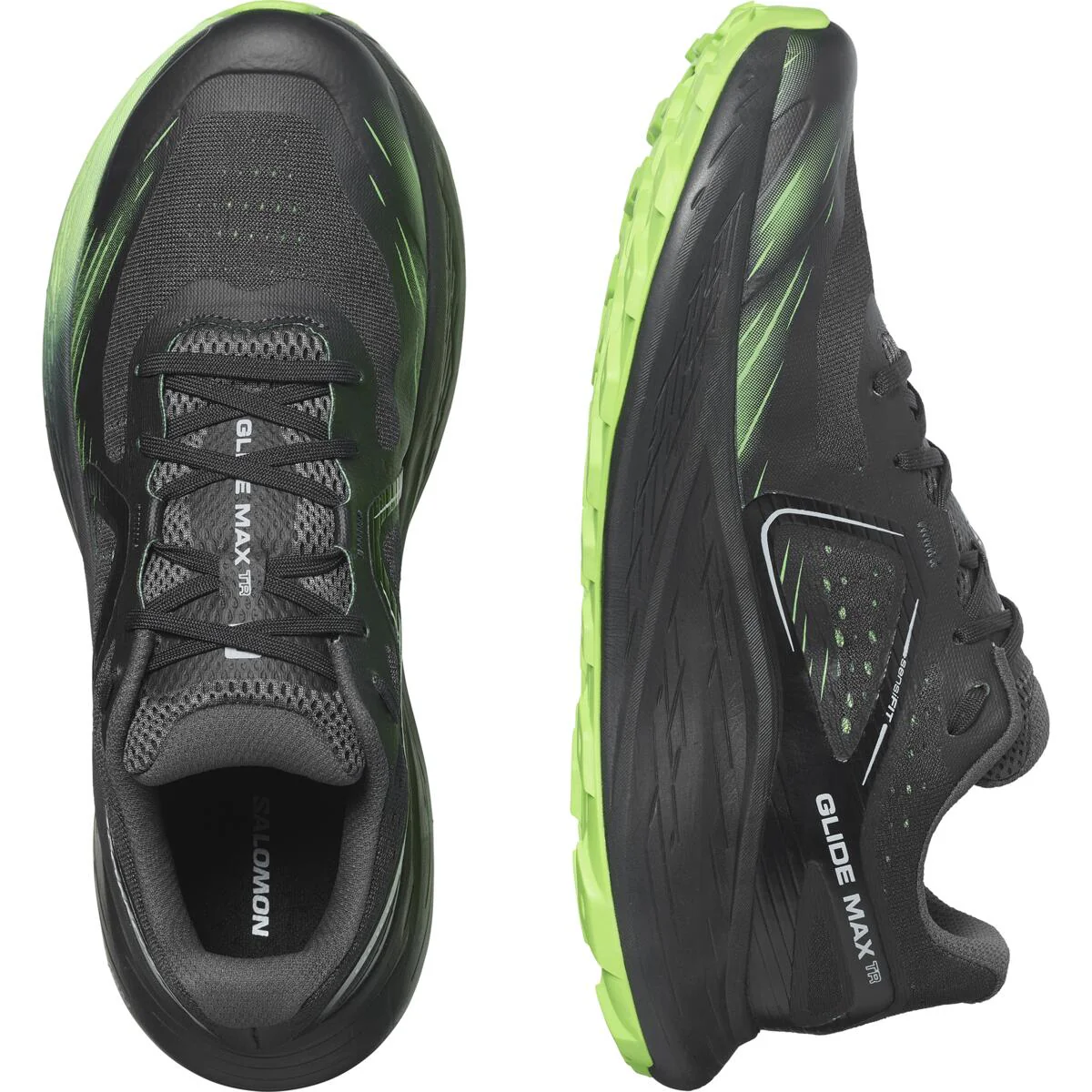 SALOMON Glide Max TR black/green shoes - Image 3