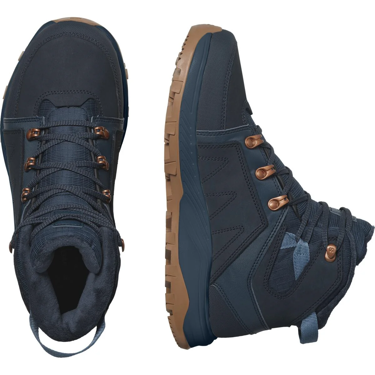 SALOMON Outchill TS CSWP W dark blue/brown shoes - Image 3
