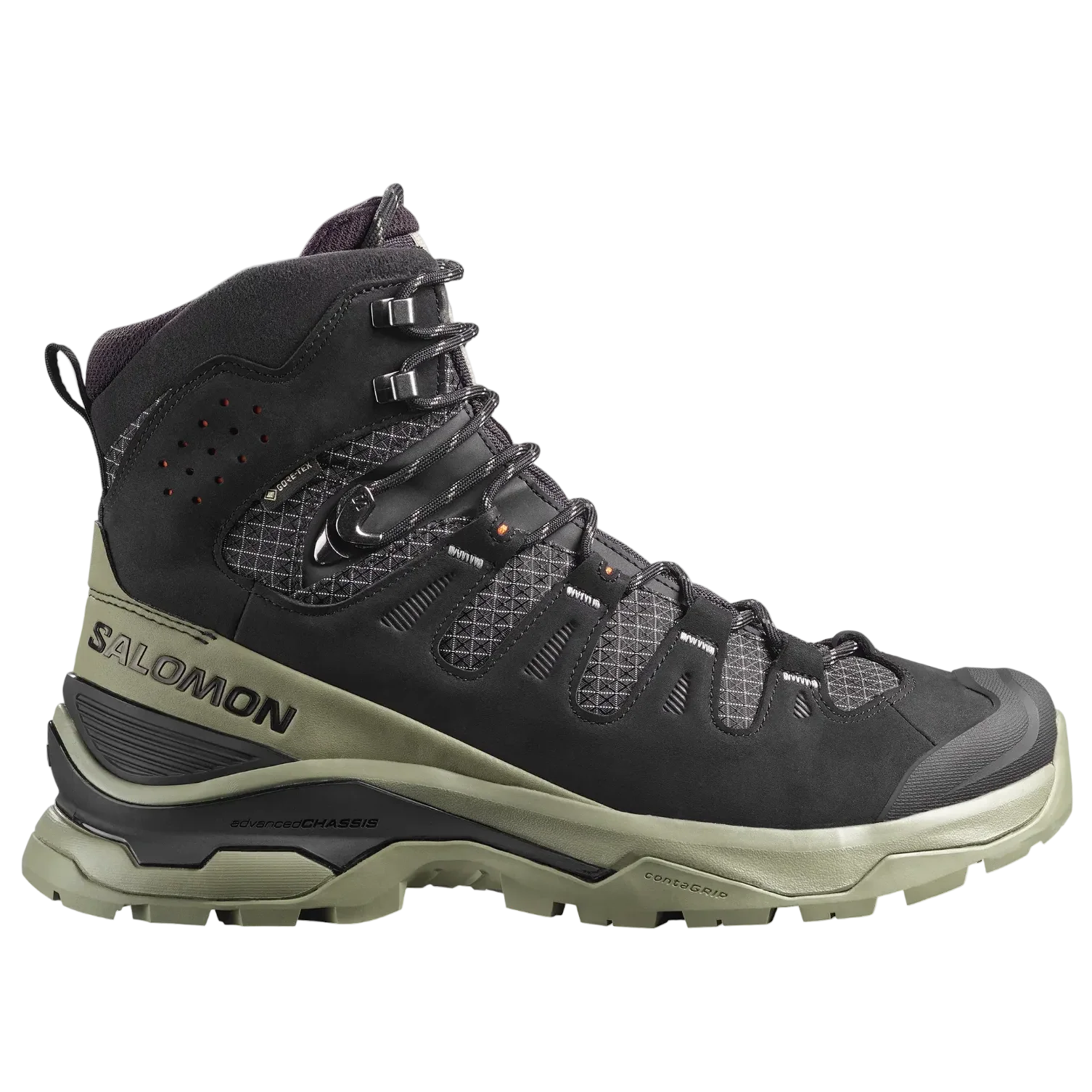 SALOMON Quest 5 GTX black/deep litchen green/black shoes - Image 3