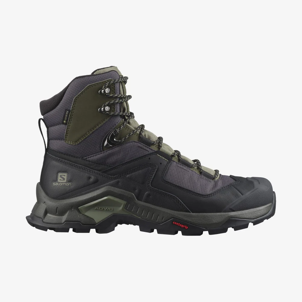 SALOMON Quest Element GTX black/deep lichen green/olive night shoes - Image 2