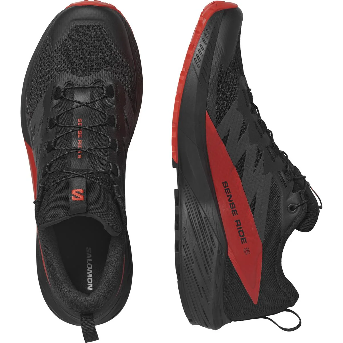 SALOMON Sense Ride 5 black/red shoes - Image 3