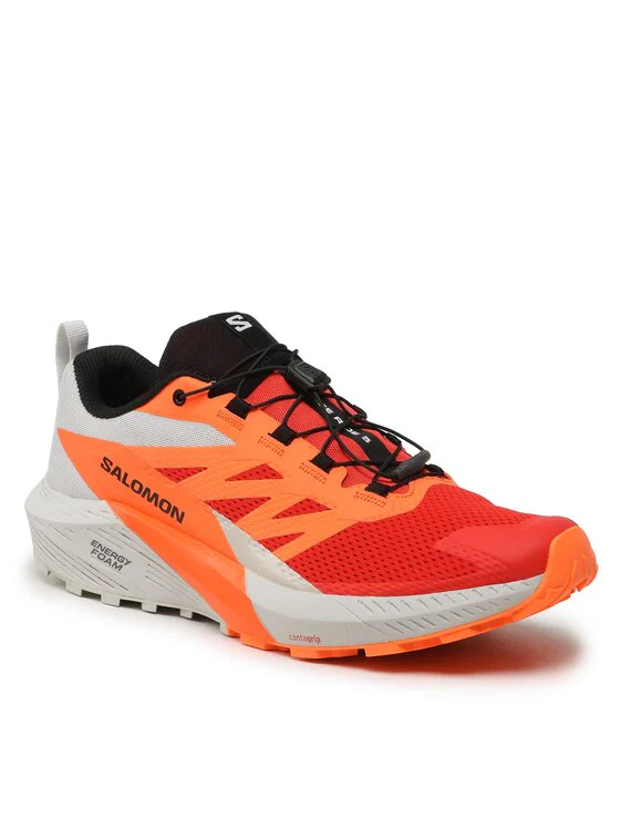 SALOMON Sense Ride 5 grey/orange/red shoes