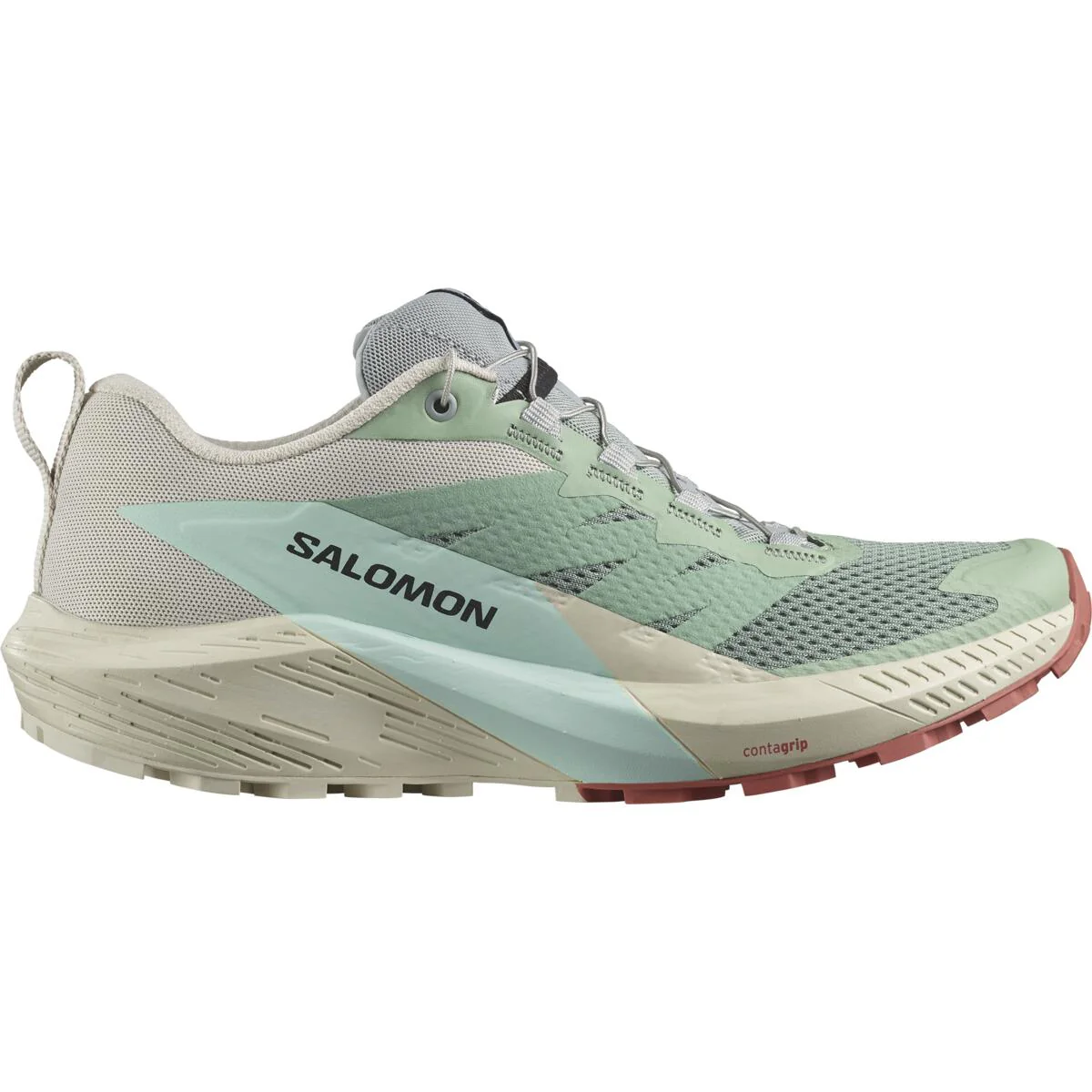 SALOMON Sense Ride 5 W light blue/green/grey shoes - Image 2