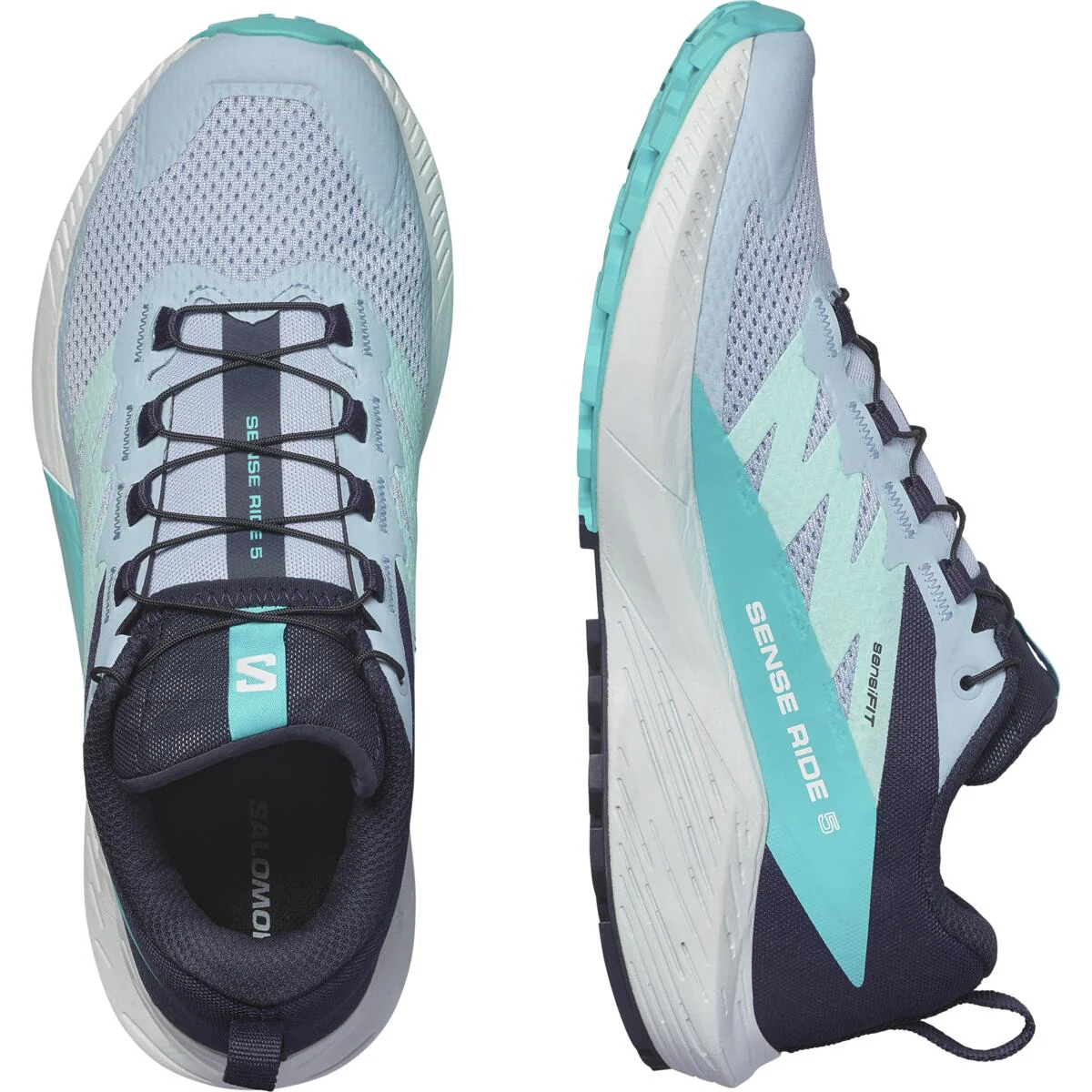 SALOMON Sense Ride 5 W light blue/white shoes - Image 3