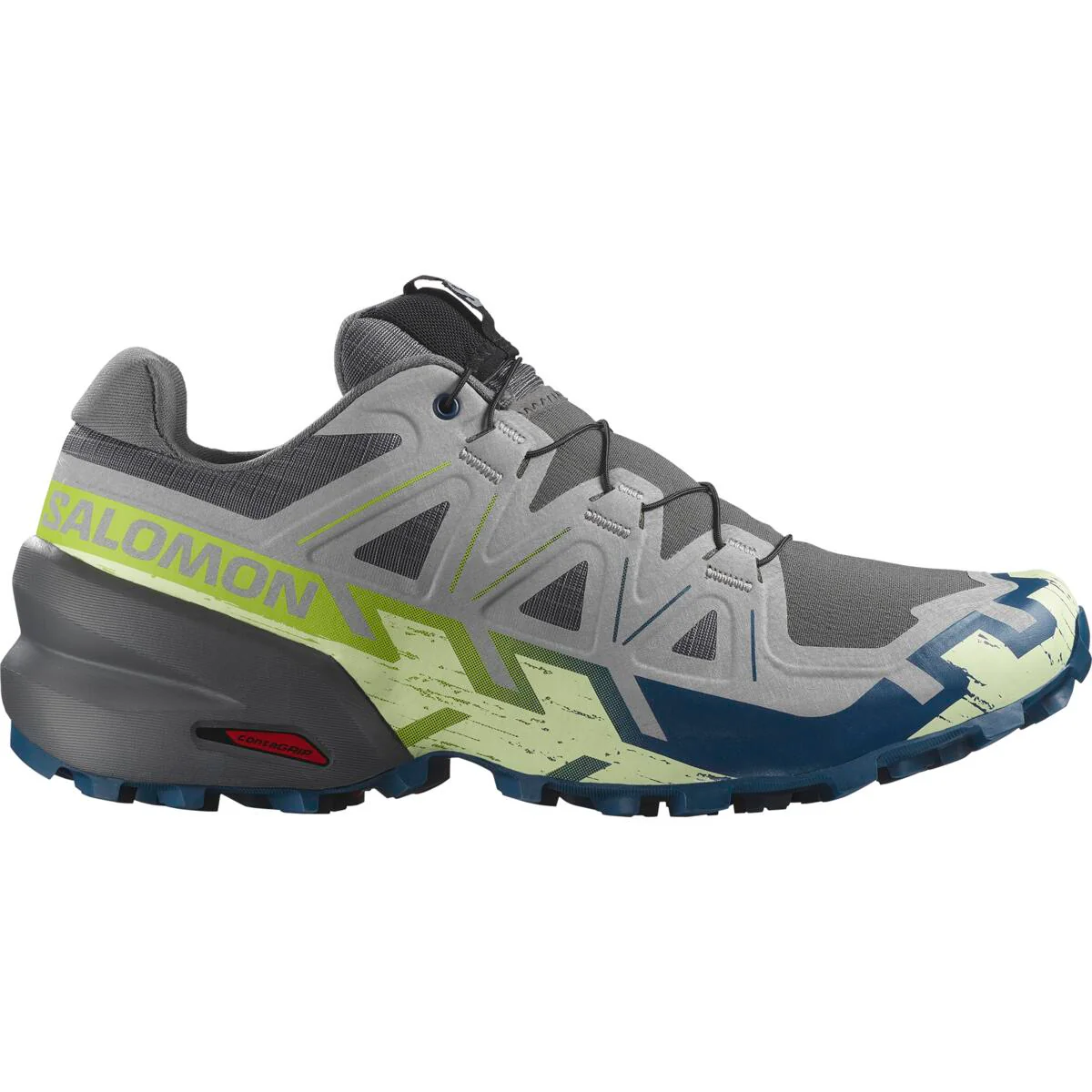 SALOMON Speedcross 6 grey/blue/green shoes - Image 2