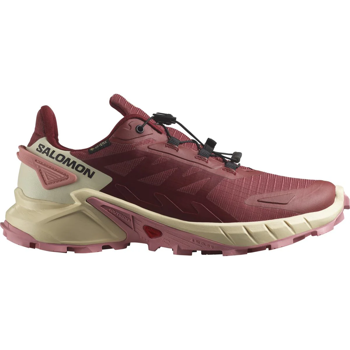 SALOMON Supercross 4 GTX W dark red/beige shoes - Image 2