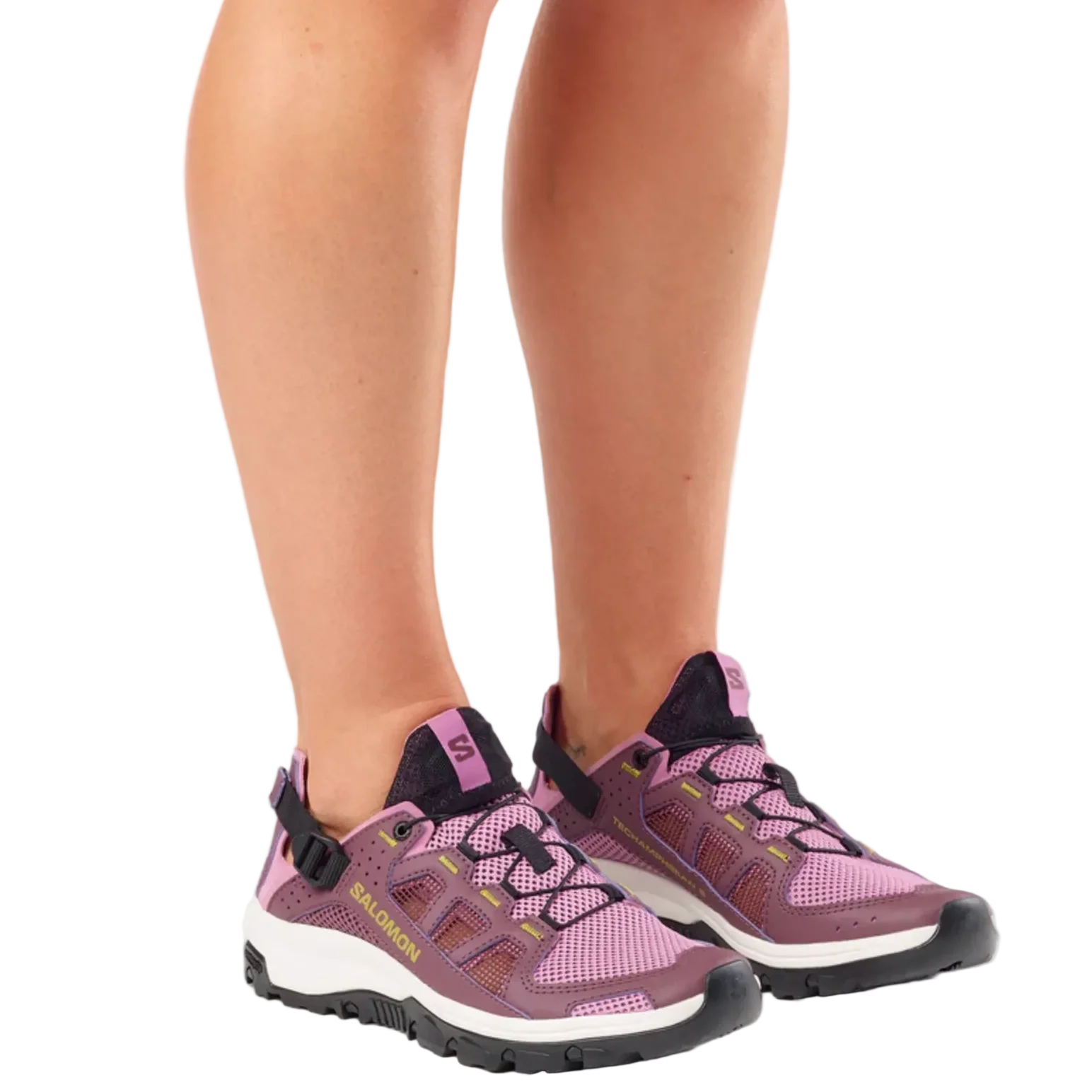SALOMON Techamphibian 5 W dusky orchid/huckleberry/willow shoes - Image 4