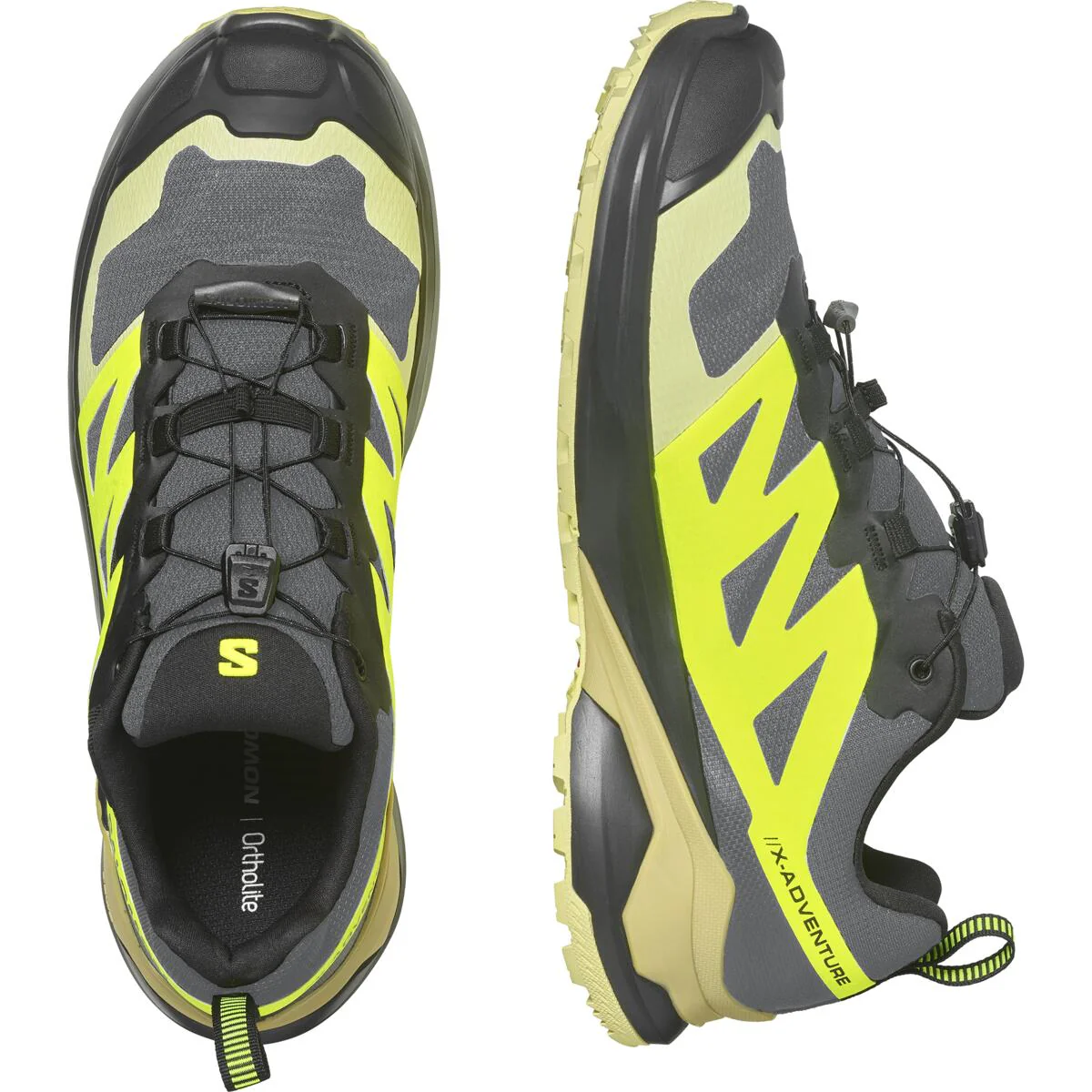 SALOMON X Adventure GTX grey/yellow/black shoes - Image 3