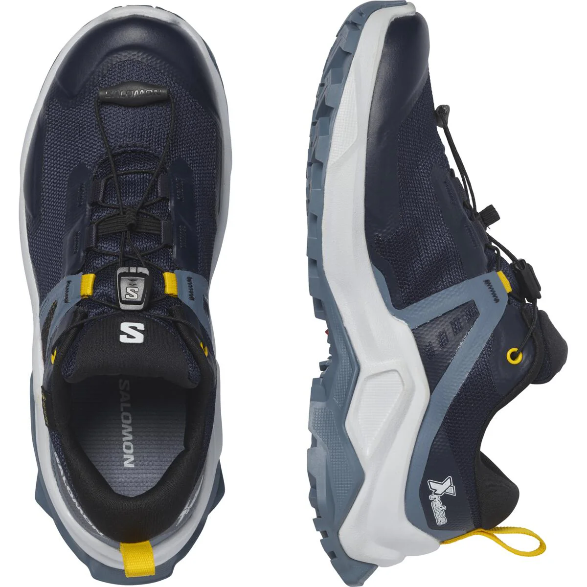 SALOMON X Raise GTX J blue/white/yellow shoes - Image 3