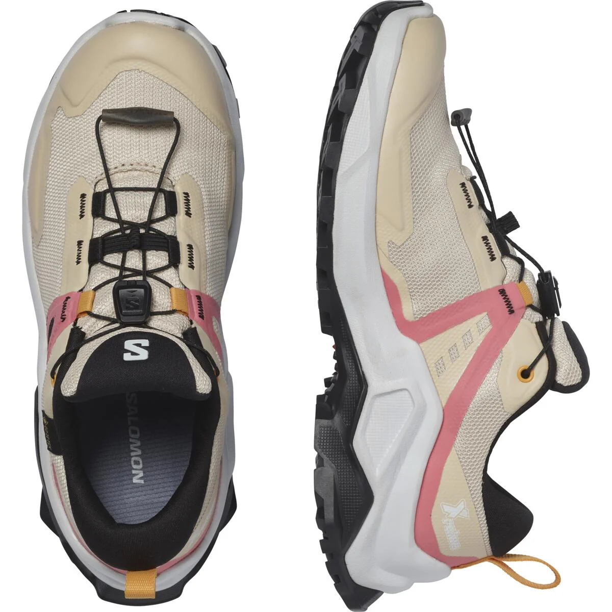 SALOMON X Raise GTX J peach/pink/white shoes - Image 3