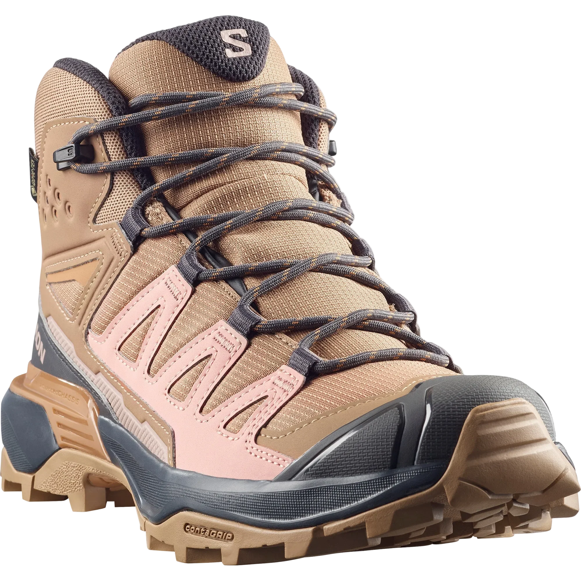 SALOMON X Ultra 360 Mid GTX W burro/shadow gray/pecan brown shoes