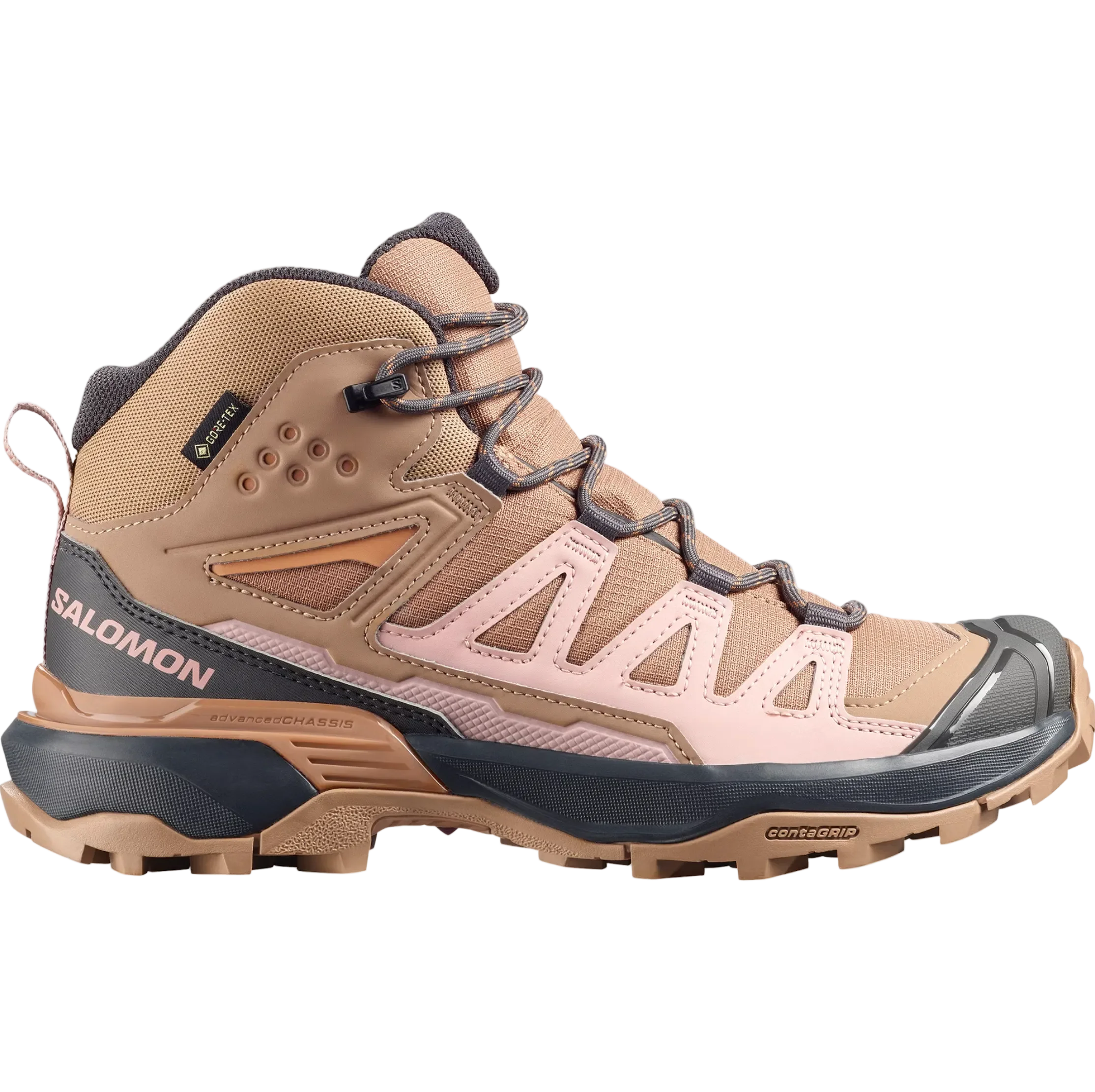 SALOMON X Ultra 360 Mid GTX W burro/shadow gray/pecan brown shoes - Image 3