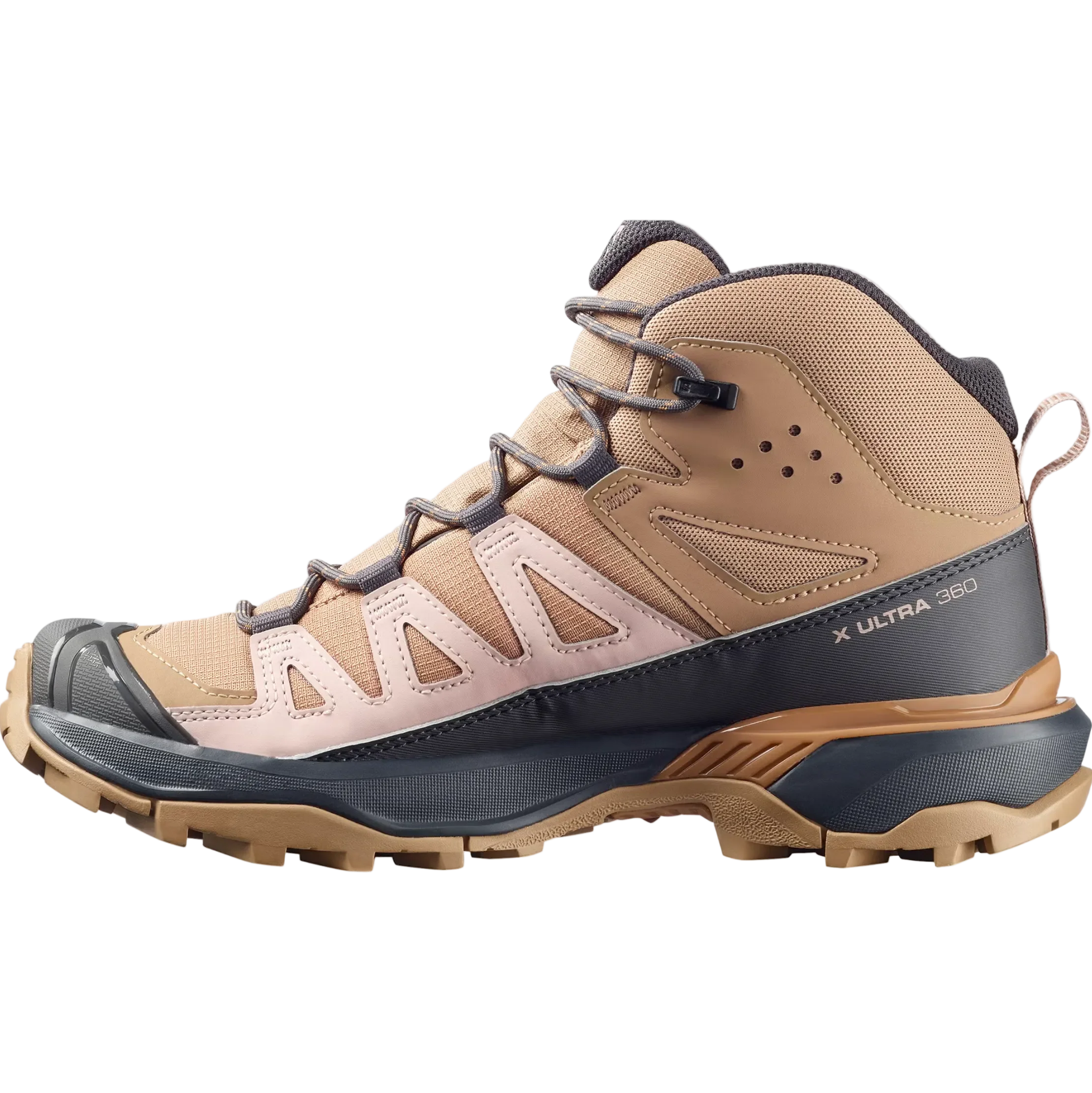 SALOMON X Ultra 360 Mid GTX W burro/shadow gray/pecan brown shoes - Image 4