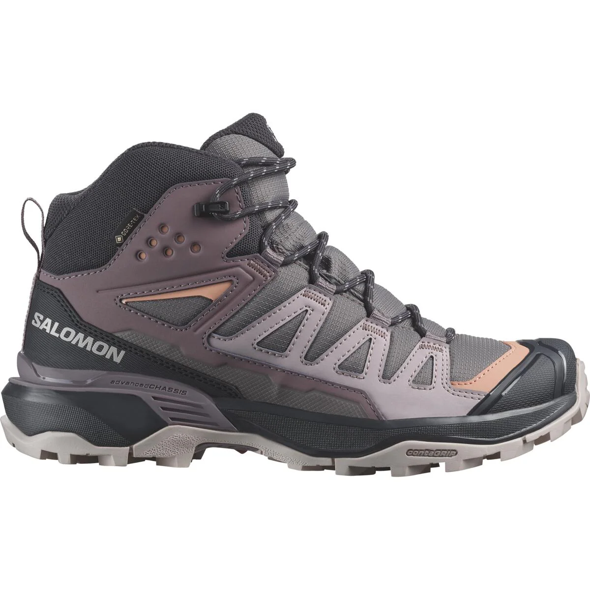 SALOMON X Ultra 360 Mid GTX W violet/peach/black shoes - Image 2