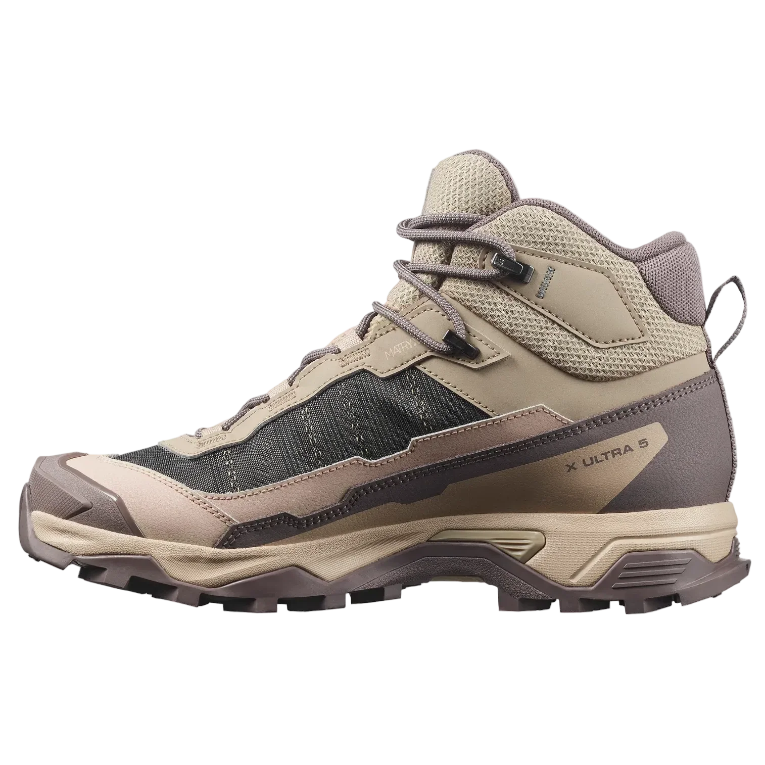 SALOMON X Ultra 5 Mid GTX W iron/desert tan/green milieu shoes - Image 4