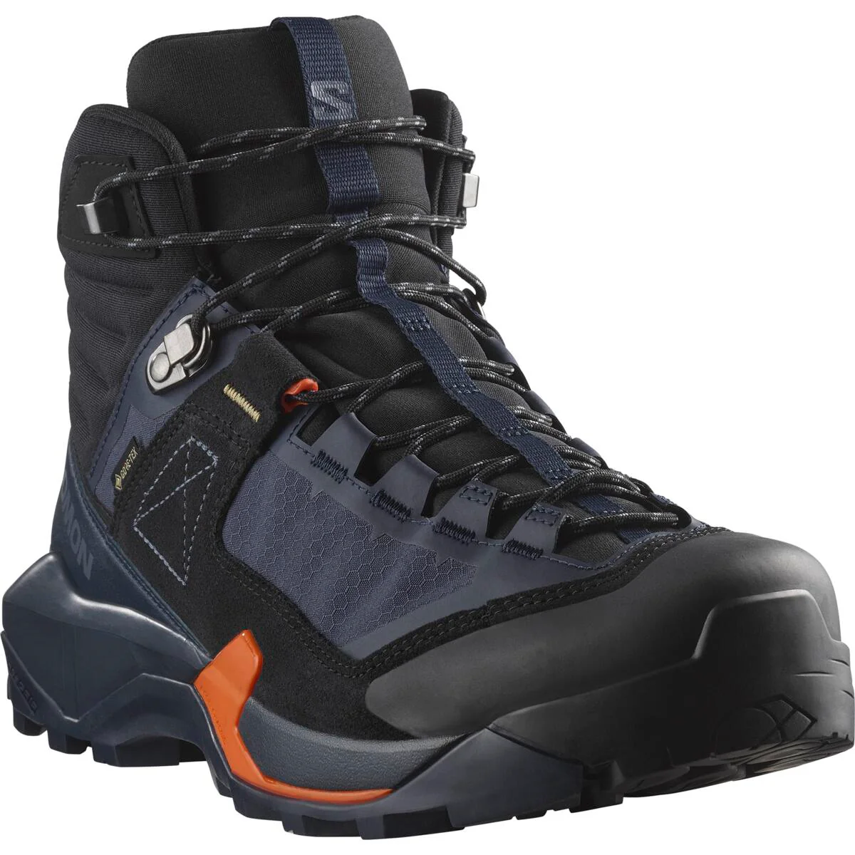 SALOMON X Ultra Alpine Mid GTX black/dark blue/orange shoes