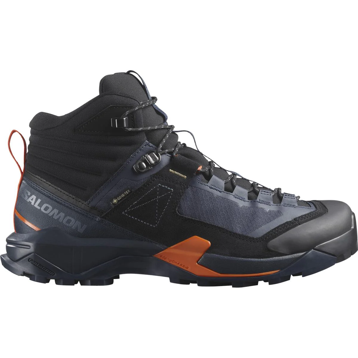 SALOMON X Ultra Alpine Mid GTX black/dark blue/orange shoes - Image 2