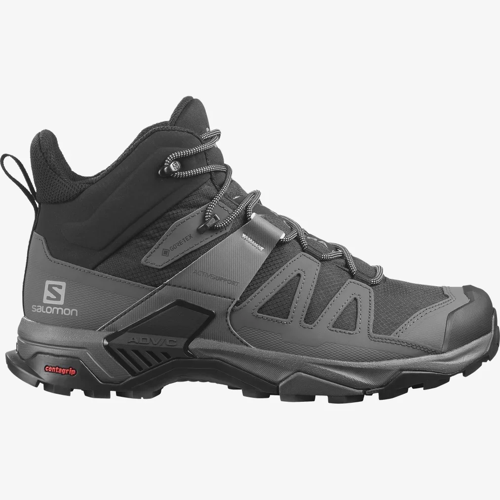 SALOMON X Ultra Mid 4 Wide GTX black/grey shoes - Image 2