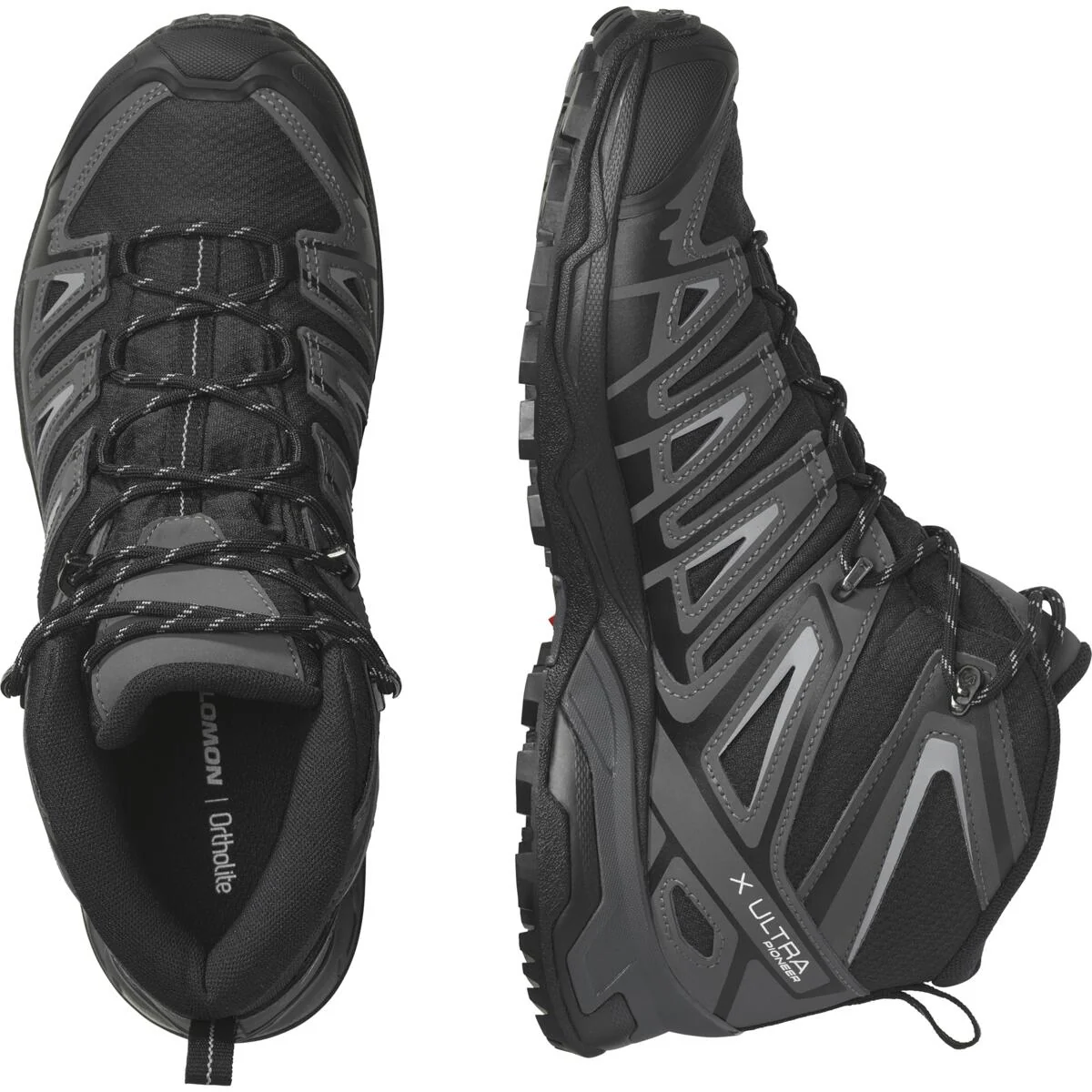 SALOMON X Ultra Pioneer Mid GTX black/grey shoes - Image 3