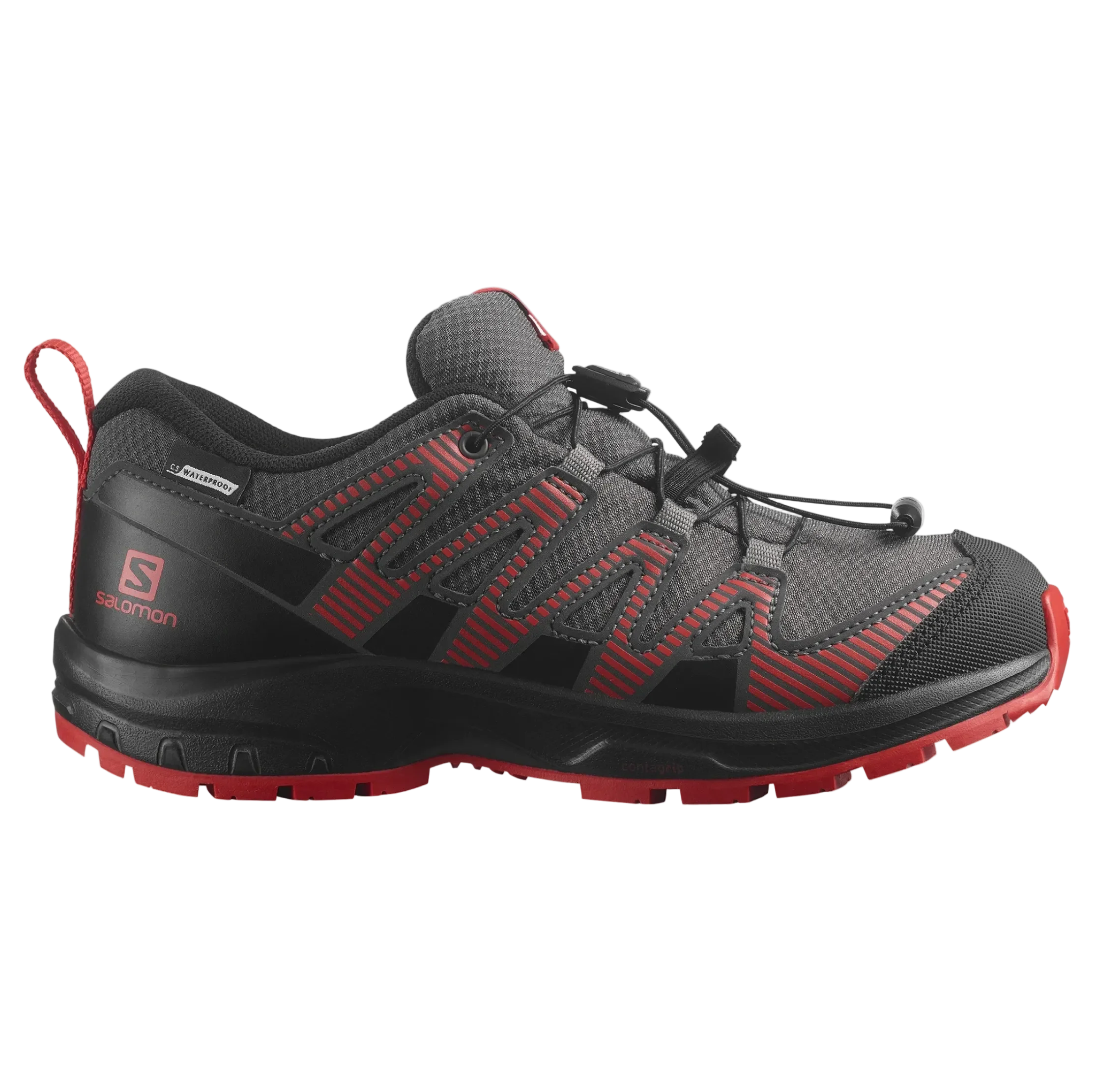 SALOMON XA Pro V8 CSWP K black/grey/red shoes - Image 2