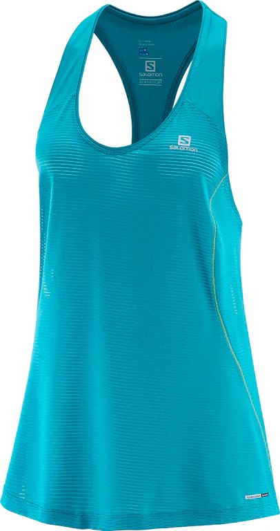 SALOMON Elevate Tank Tunic W blue/green sleeveless shirt