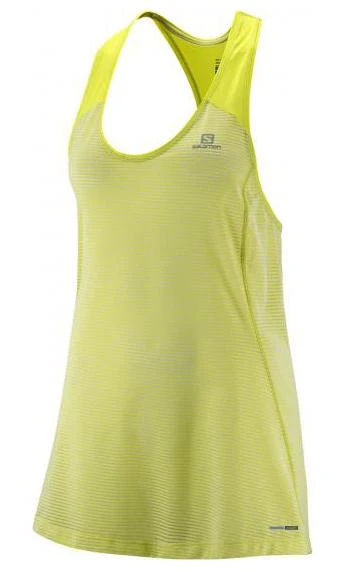 SALOMON Elevate Tank Tunic W fluo yellow shirt