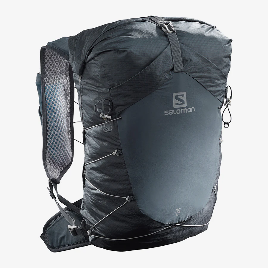 SALOMON XA 35 Set black/grey backpack with hydrants