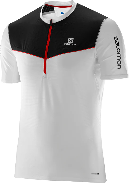 SALOMON SS Fast Wing HZ Tee white/black shirt