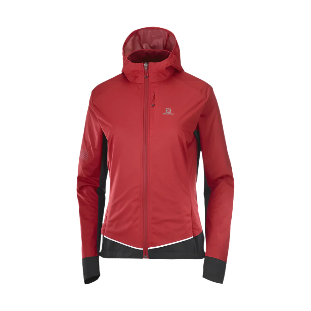 SALOMON XC Skiing Jacket W Light Shell Red/Black