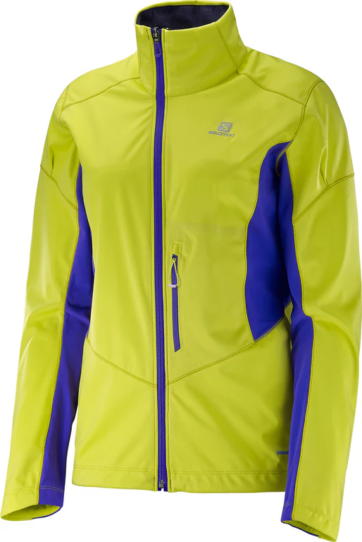 SALOMON XC Skiing Jacket W Lightning Softshell Yellow/Violet