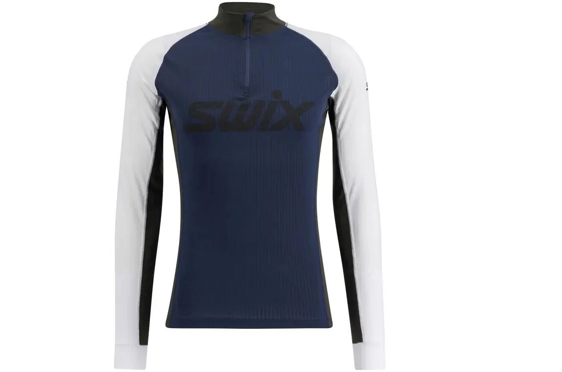 SWIX XC Ski Jacket RaceX Classic Half Zip Dark Blue/White