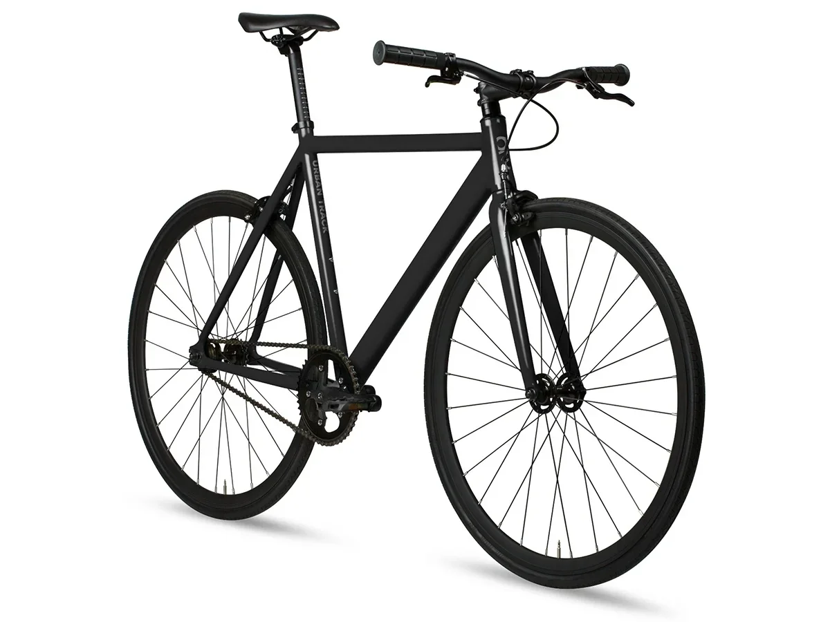 6KU Track Fixie & Single Speed Bike - Black - Image 2